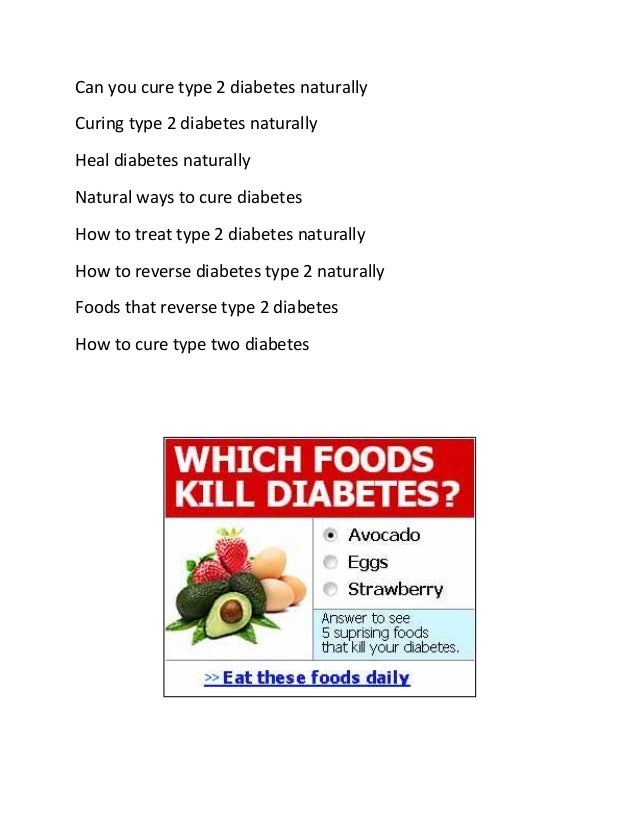 how-to-cure-diabetes-naturally ...