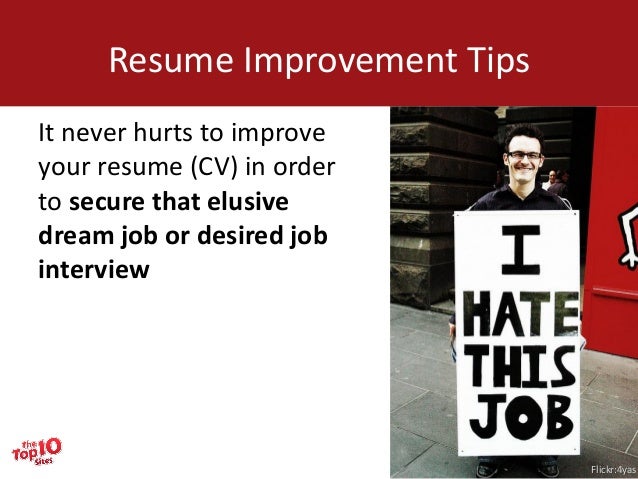 improving your resumes