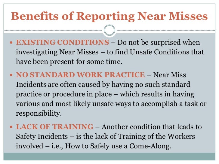How to Increase Near Miss Reporting