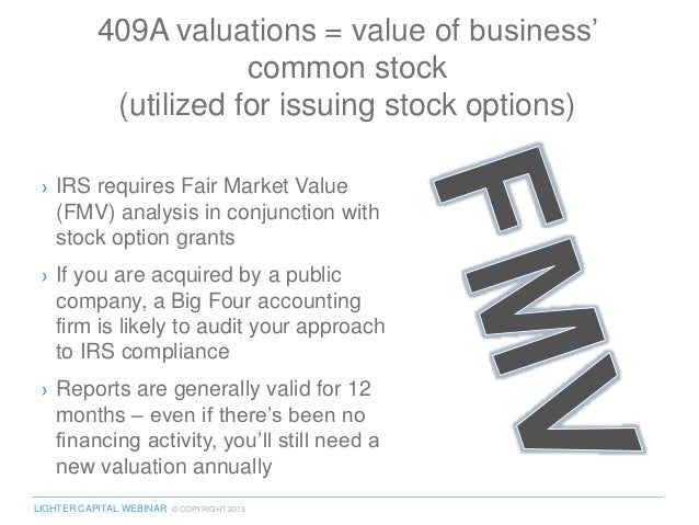 stock options 409a