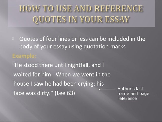 Writing a literary essay