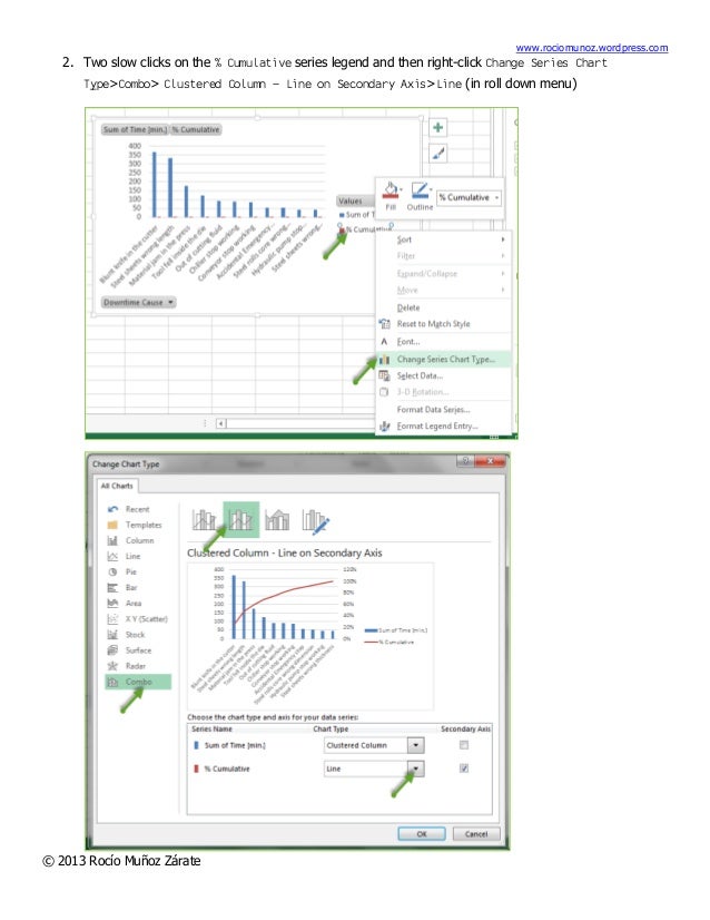 how to make a pareto chart using exel pivot tables 01 pareto chart pivot table