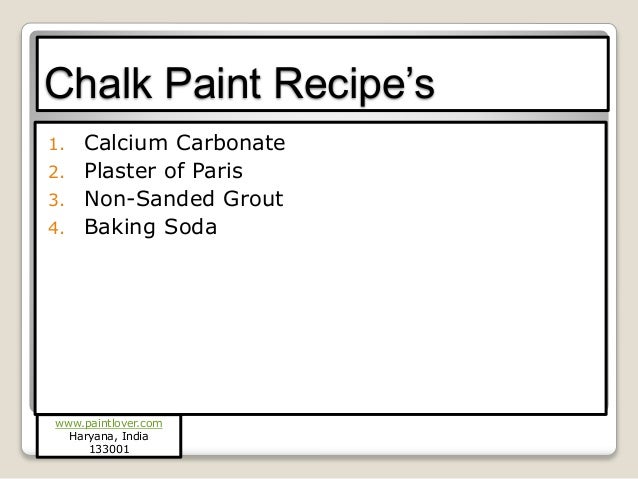 How To Make Chalk Paint With Plaster Of Paris How To Make Chalk Paint With Plaster Of Paris