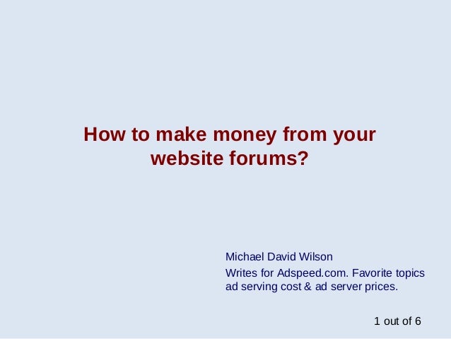 How to make money from a dating website