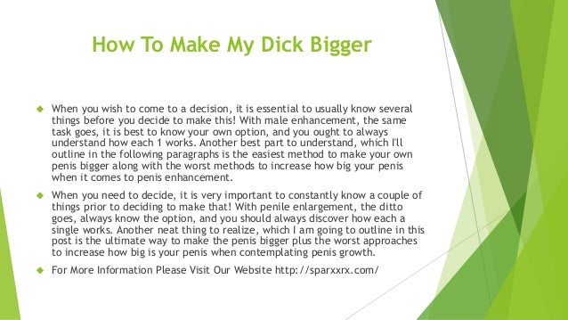 how+to+make+my+dick+bigger