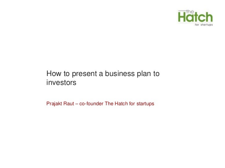 business plan aimed at investors