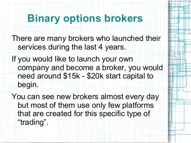 divorce about binary options trading scams