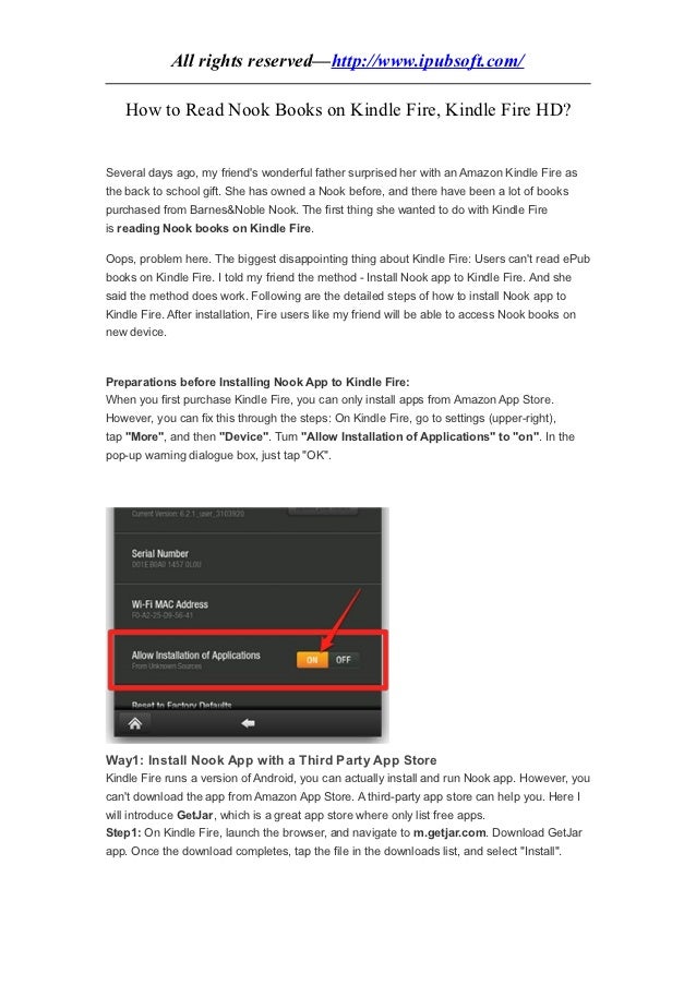 2 ways of how to read nook books on kindle fire hd 2 ways of how to read nook books on kindle fire hd