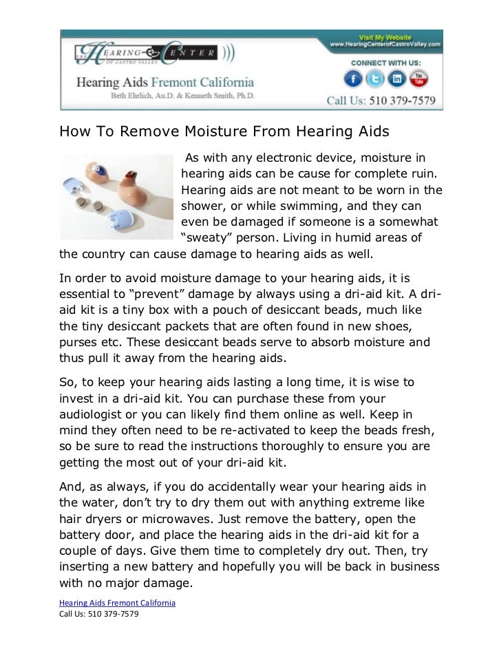 How To Remove Moisture From Hearing Aids