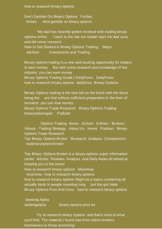 Binary option cheats