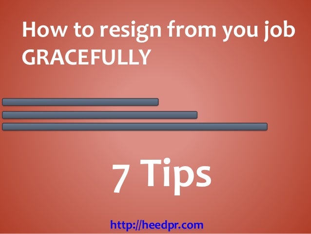 how to resign from your job