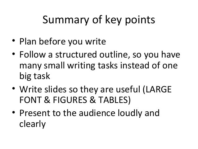 How to write a presentation paper