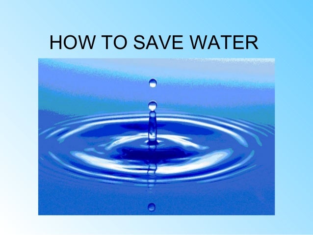 water conservation slideshare