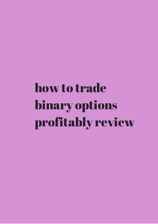 how to trade binary option
