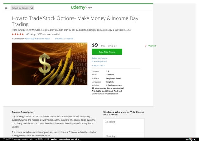 learn how to day trade options