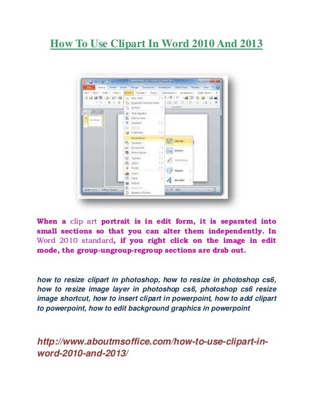 how to edit clipart in word 2010 - photo #20