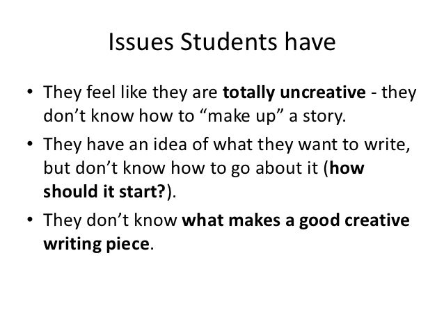 Creative writing how to write a story
