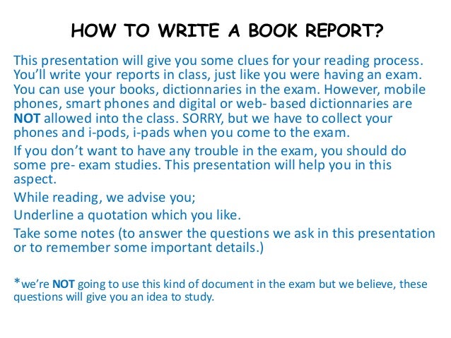 how to write a report examples good report