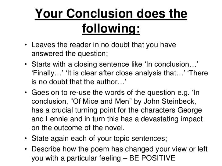 Ending the Essay: Conclusions | - Harvard Writing Center