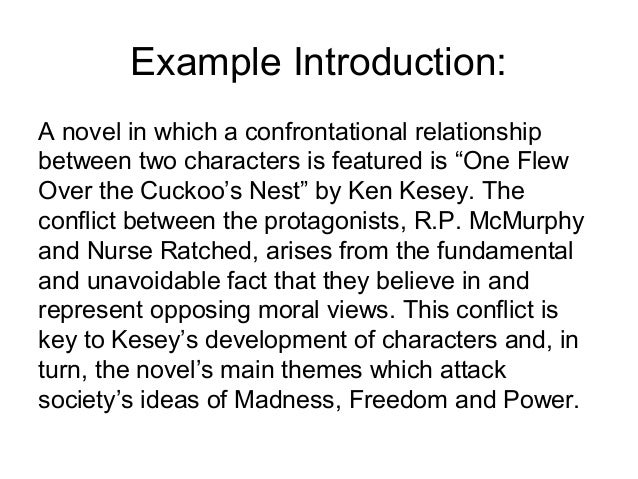 Example of an essay on a novel