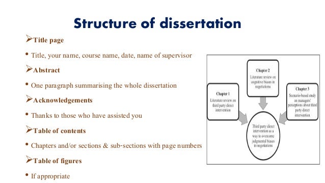 To write a dissertation
