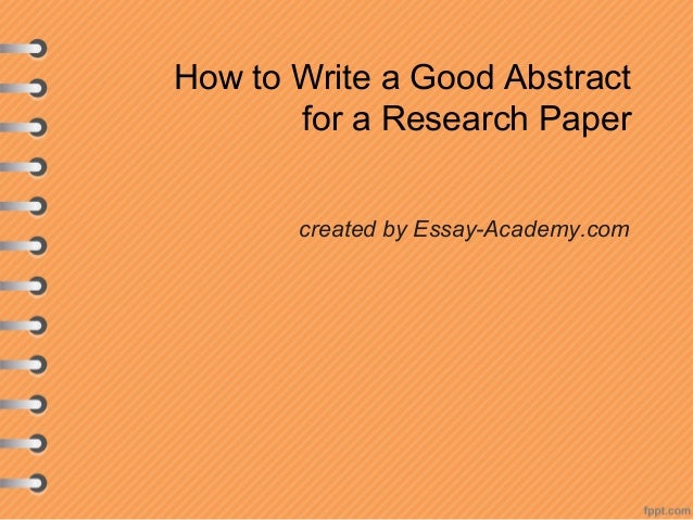 Getting started guides: write great abstracts