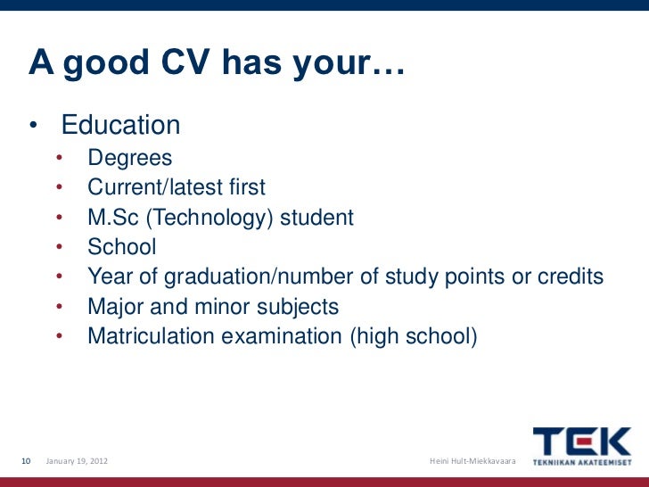 Resume Writing Tips for Education Section | Pongo Blog