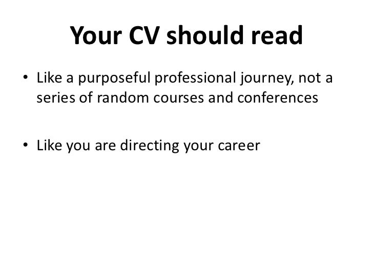 how to write a good cv