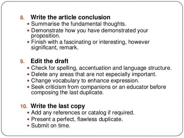 tips to writing a good essay