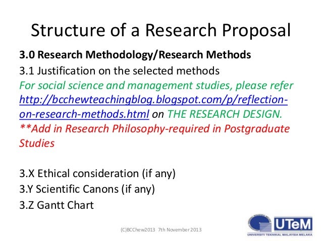 Structure of phd research proposal