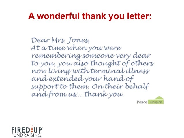 Write a thank you letter