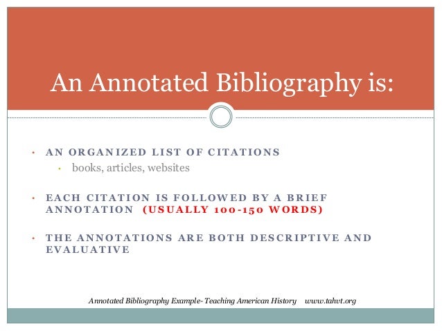 how to write an annotated bibliography how to write an annotated bibliography