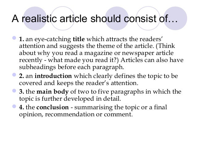 creative writing articles for a newspaper Writing a news report created by: to report on an event for the readers of a newspaper length of the writing expected day 2. creative writing articles for a newspaper Writing a news report created by: to report on an event for the readers of a newspaper length of the writing expected day 2.