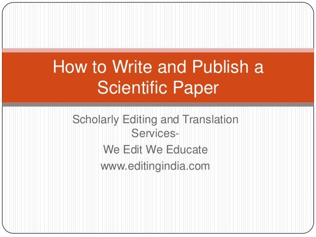 how to write a research paper for publication how to write a research paper for publication