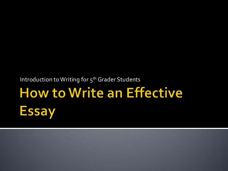 Writing effective introductions for essays
