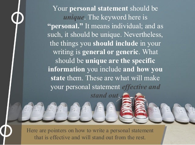 Purdue OWL: Writing the Personal Statement