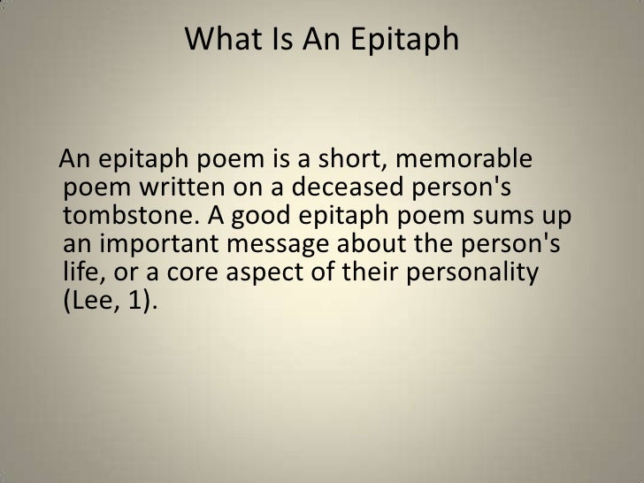 How to write an essay about a poem