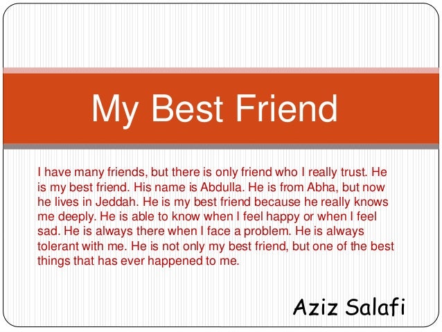 Short essay on my best friend