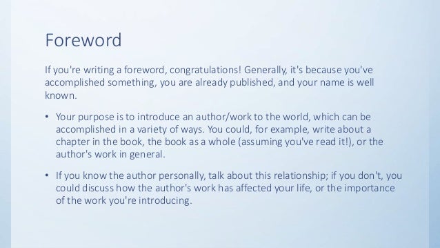 How to write good introduction