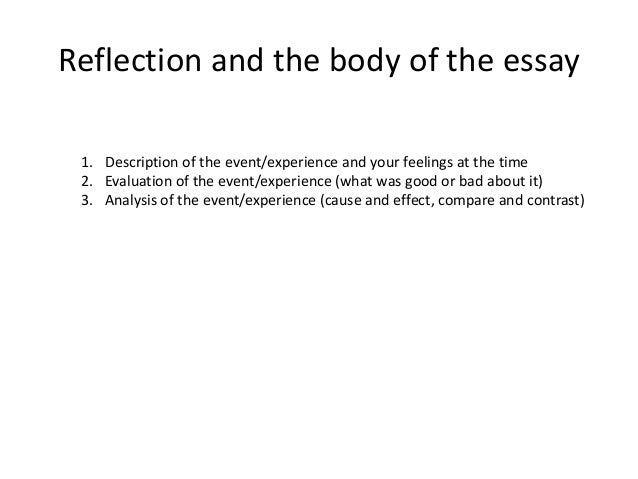 Reflective writing - University of Reading