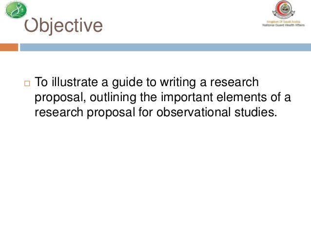 Study proposal example
