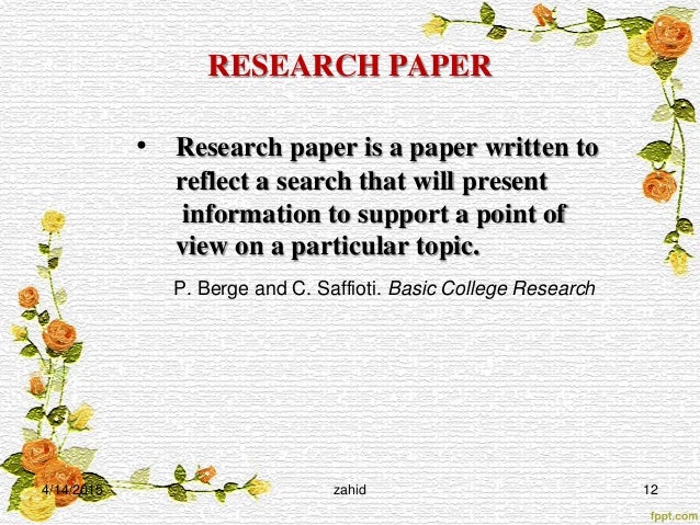 Research Paper Topic Ideas - Get ideas for your research