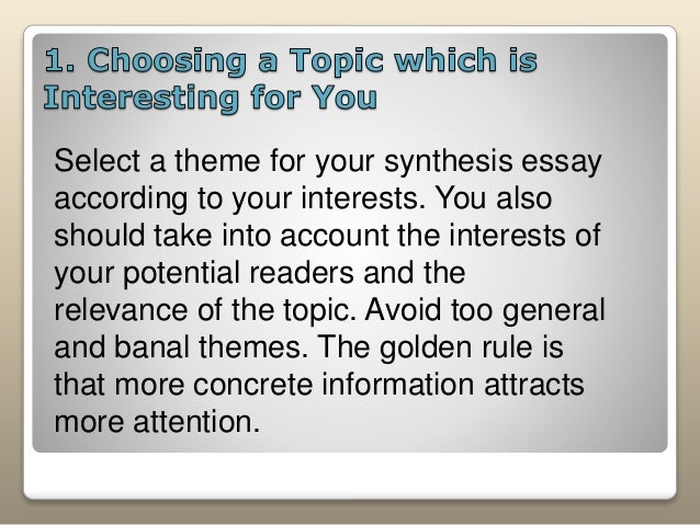 [DOC]How to Write a Synthesis
