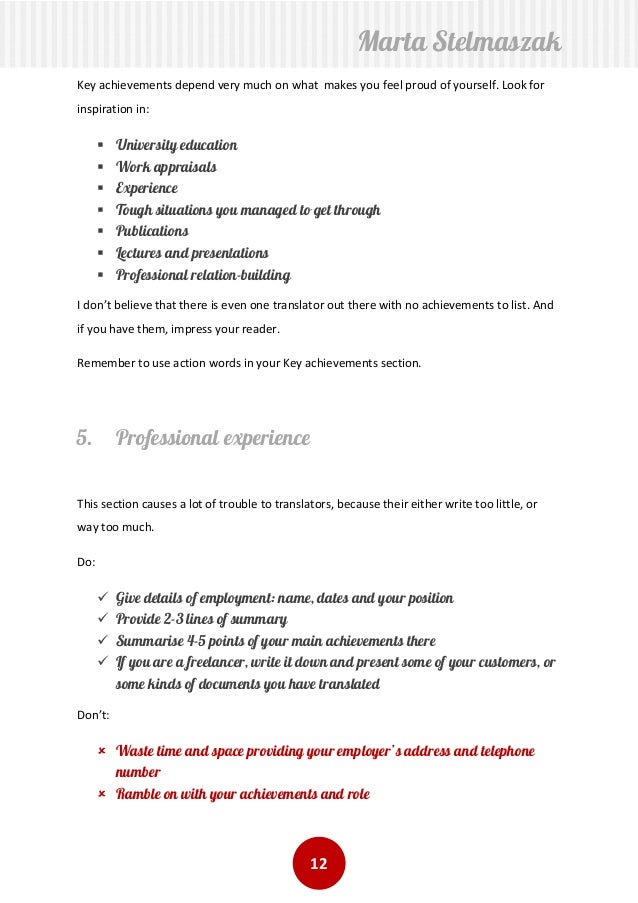 write your resumes