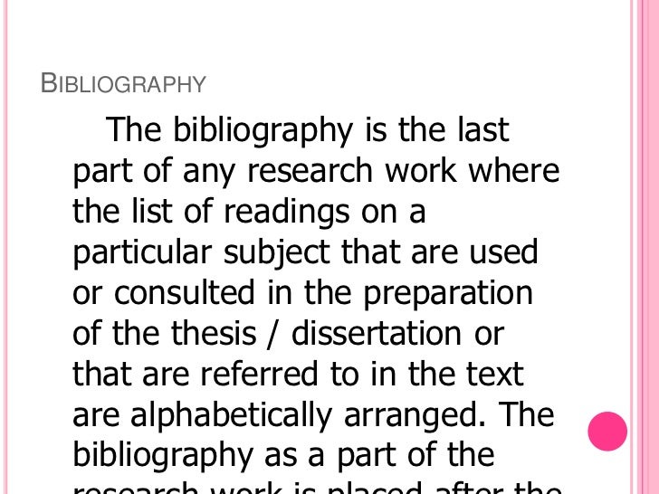 good bibliography good bibliography