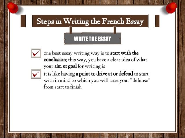 An essay in french