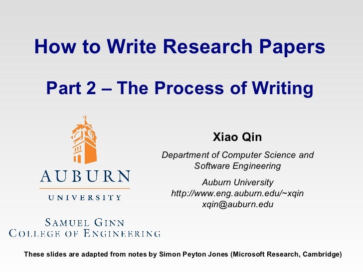 method of writing research paper