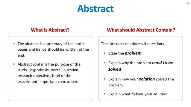 How to write research paper pdf