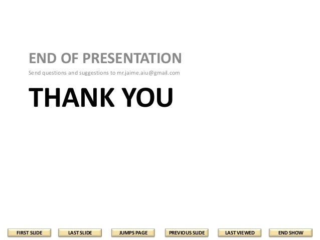 how to end a powerpoint presentation