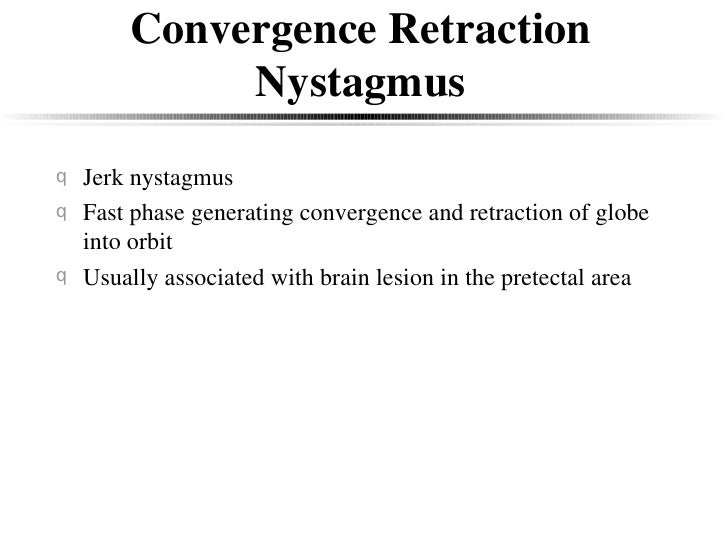 nystagmus